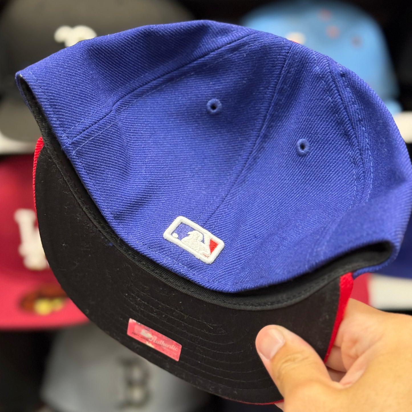 Youth Philadelphia Phillies New Era 59FIFTY Fitted Hat | Blue/Red