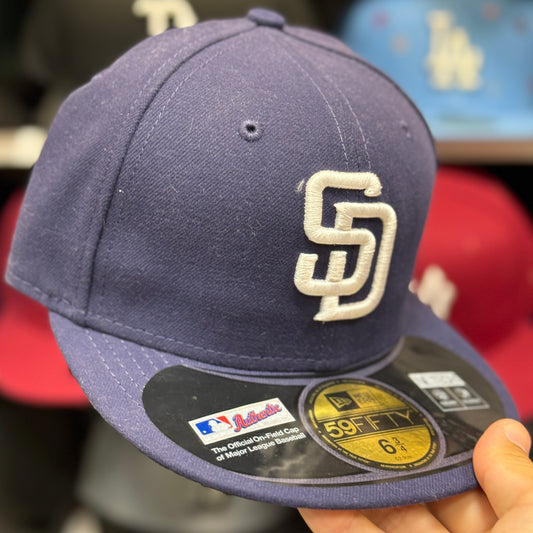 Youth San Diego Padres New Era 59FIFTY Fitted Hat | Navy