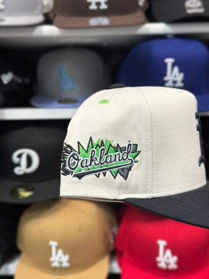 Oakland Athletics MLB Snapback | Mitchell & Ness Pro Pitch | Creme/Black