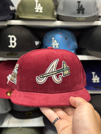 Atlanta Braves MLB 'All Star Game Side' Patch | New Era 59FIFTY Fitted Cap | Maroon