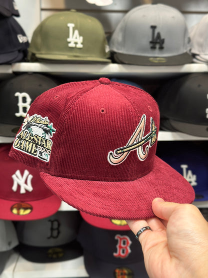 Atlanta Braves MLB 'All Star Game Side' Patch | New Era 59FIFTY Fitted Cap | Maroon