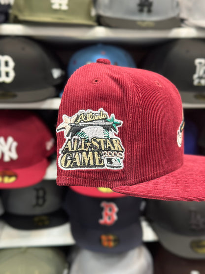 Atlanta Braves MLB 'All Star Game Side' Patch | New Era 59FIFTY Fitted Cap | Maroon