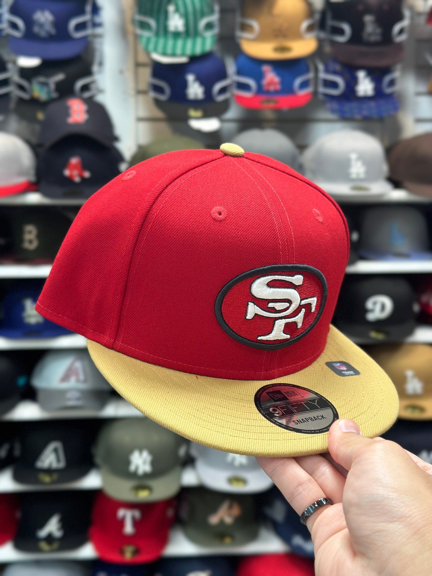 San Fransisco 49ers NFL Snapback | New Era 9FIFTY Adjustable Snap | Red/Gold