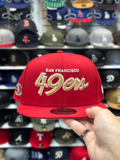 San Fransisco 49ers NFL Script | New Era 9FIFTY Snapback | Red