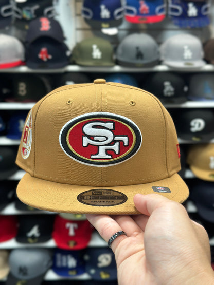 San Fransisco 49ers NFL '70th Anniversary' | New Era 9FIFTY Snapback | Tan