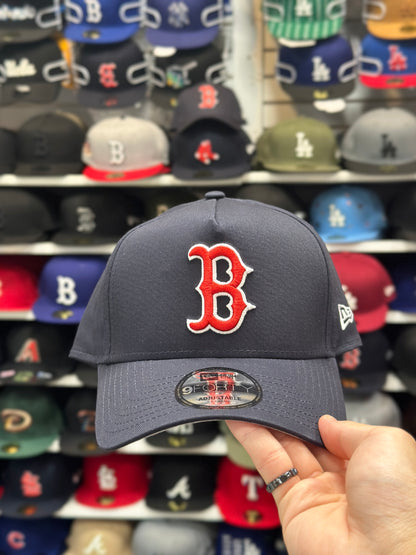 Boston Red Sox MLB A-Frame Snapback | New Era 9FORTY Adjustable Snap | Navy