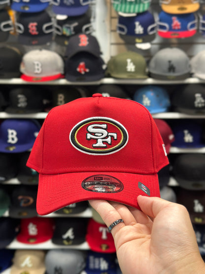 San Francisco 49ers NFL A-Frame Snapback | New Era 9FORTY Adjustable Snap | Red