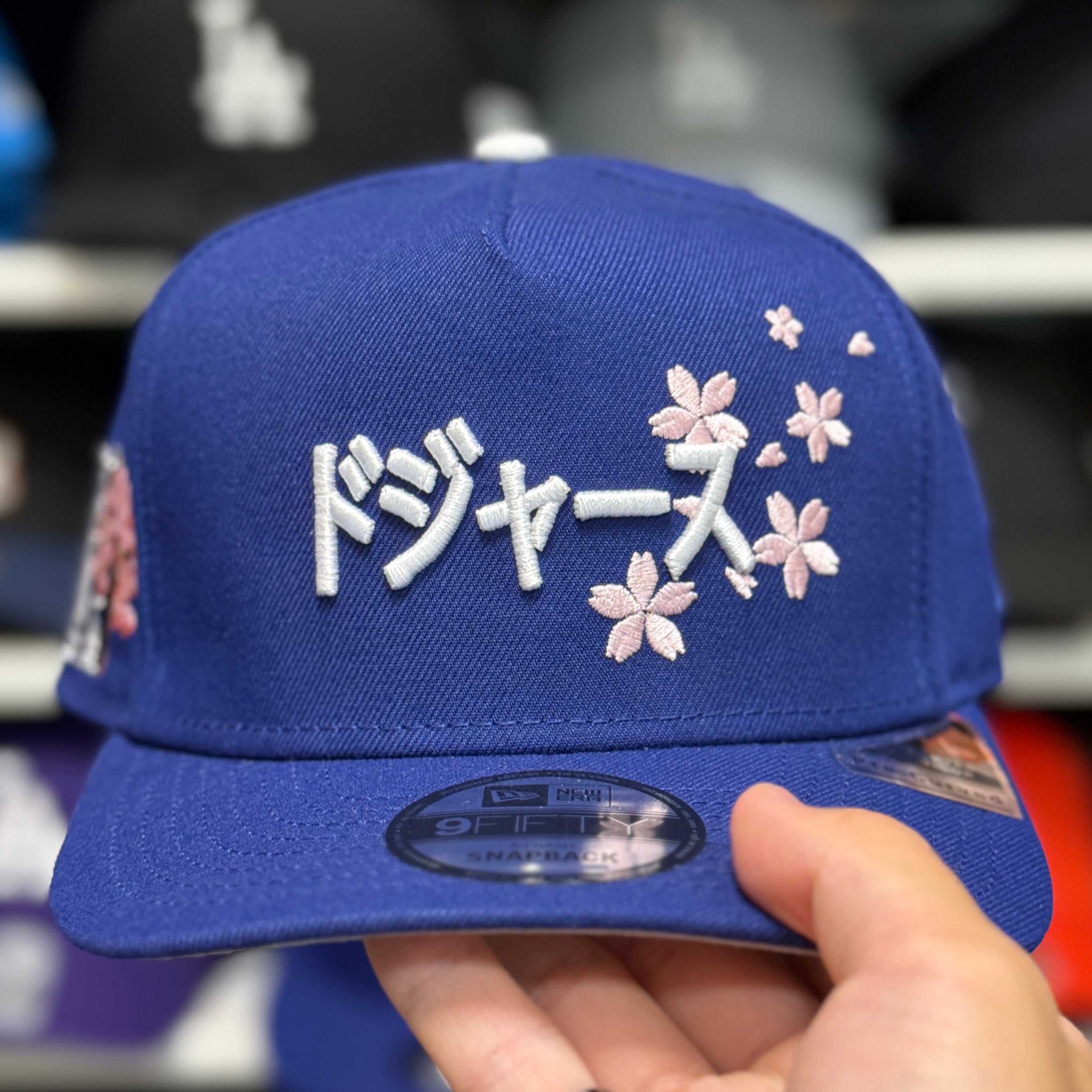 New Era Los Angeles Dodgers 'Sakura Tokyo Series' A-Frame Blue 9FIFTY Snapback - Product Image
