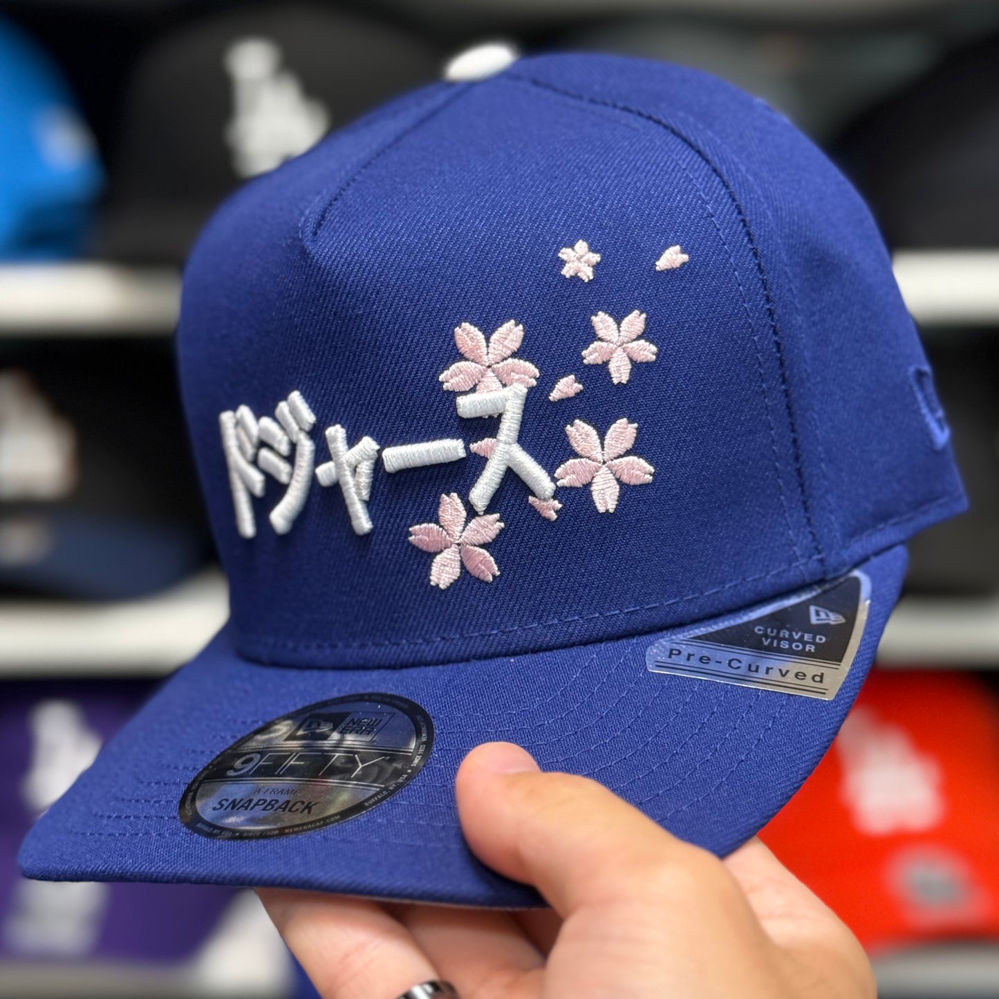 New Era Los Angeles Dodgers 'Sakura Tokyo Series' A-Frame 9FIFTY Snapback Blue