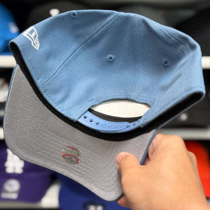 New Era Los Angeles Dodgers '40th Anniversary' Upside Down A-Frame 9FORTY Snapback Baby Blue