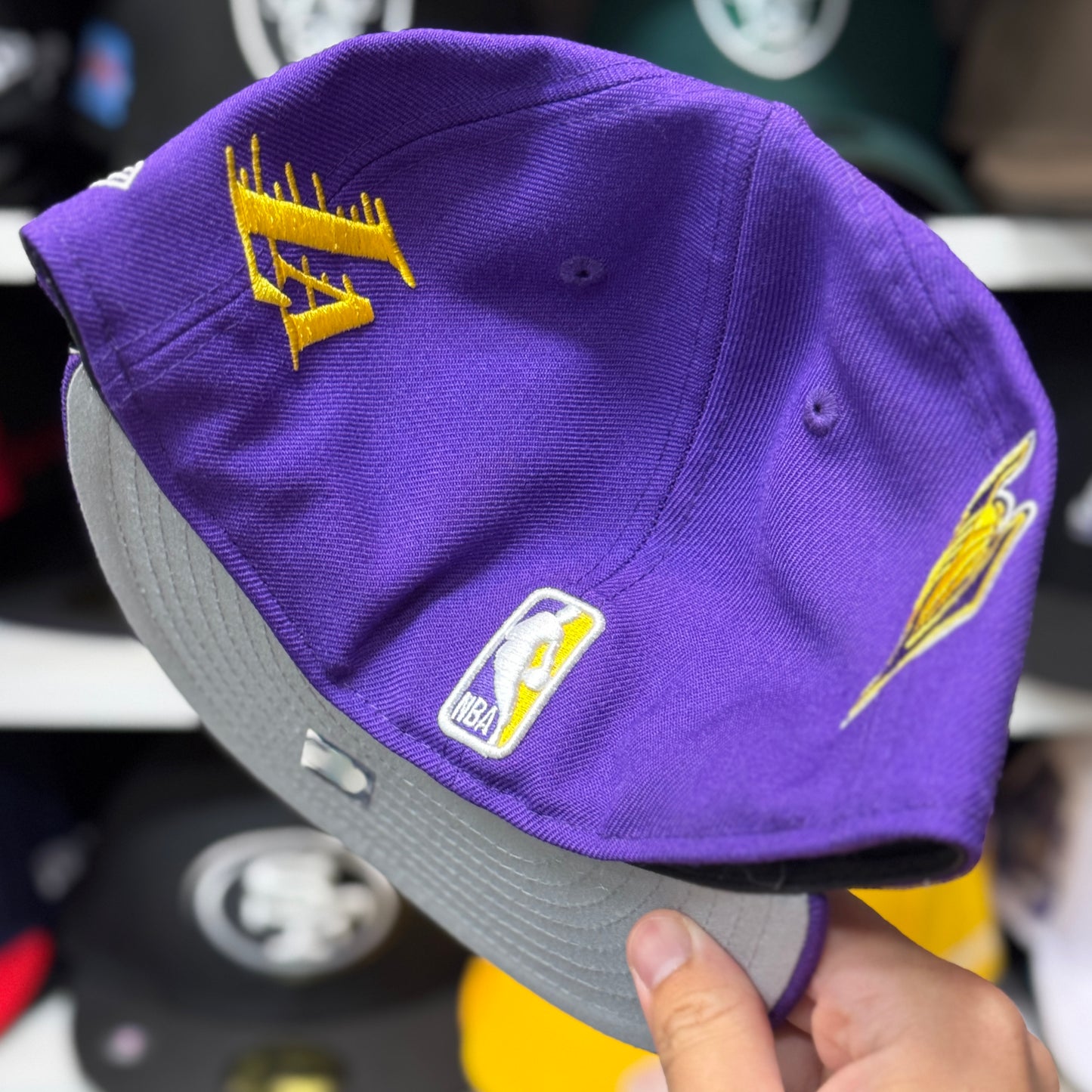 New Era Los Angeles Lakers 'Floral Identity' 59FIFTY Fitted Hat | Purple