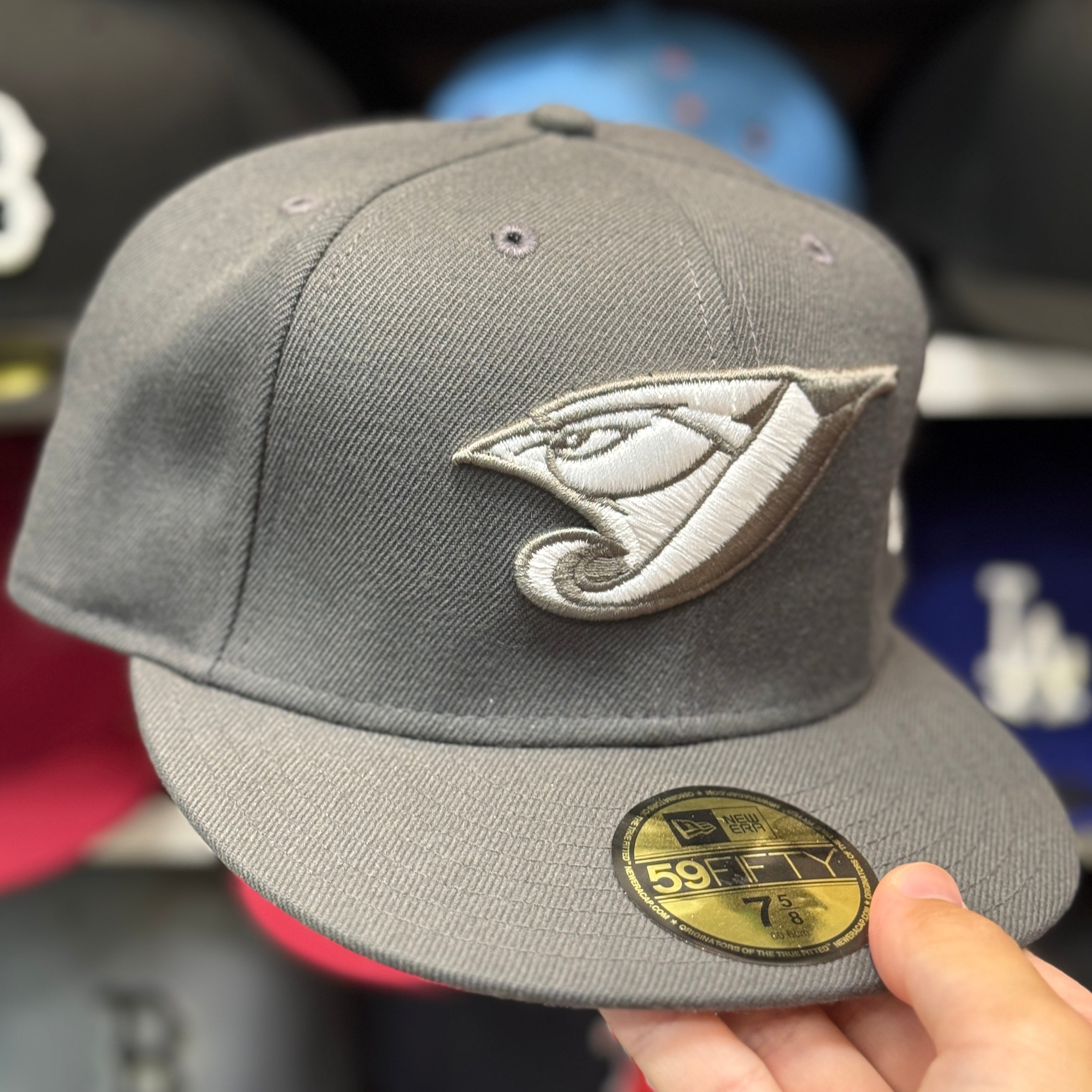 New Era Toronto Blue Jays Vintage Grey 59FIFTY Fitted Hat - Product Image