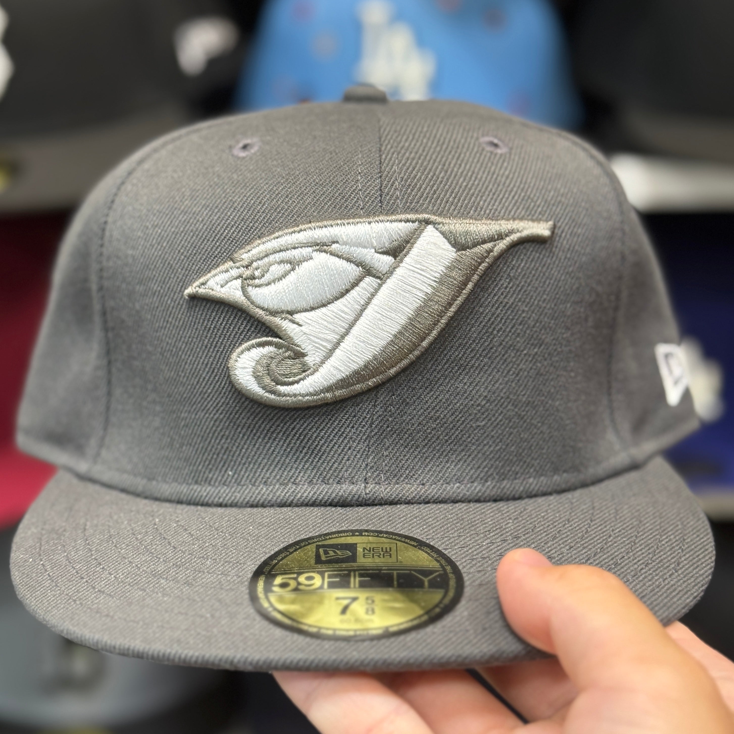 New Era Toronto Blue Jays Vintage Grey 59FIFTY Fitted Hat - Product Image