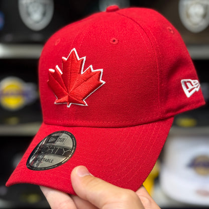 New Era Toronto Blue Jays 'Maple Leaf' 9FORTY Adjustable Ball Cap | Red