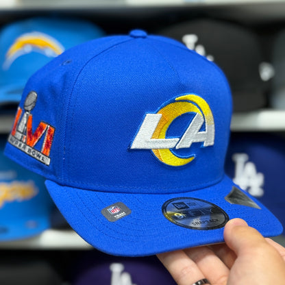 New Era Los Angeles Rams 'LVI Super Bowl' 9FIFTY Snapback Blue