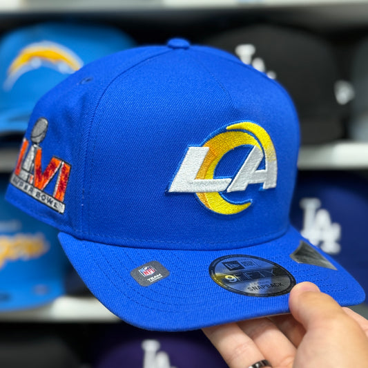 New Era Los Angeles Rams 'LVI Super Bowl' 9FIFTY Snapback Blue