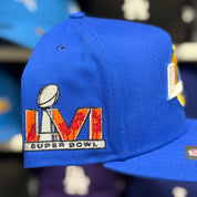 New Era Los Angeles Rams 'LVI Super Bowl' Blue 9FIFTY Snapback - Product Image