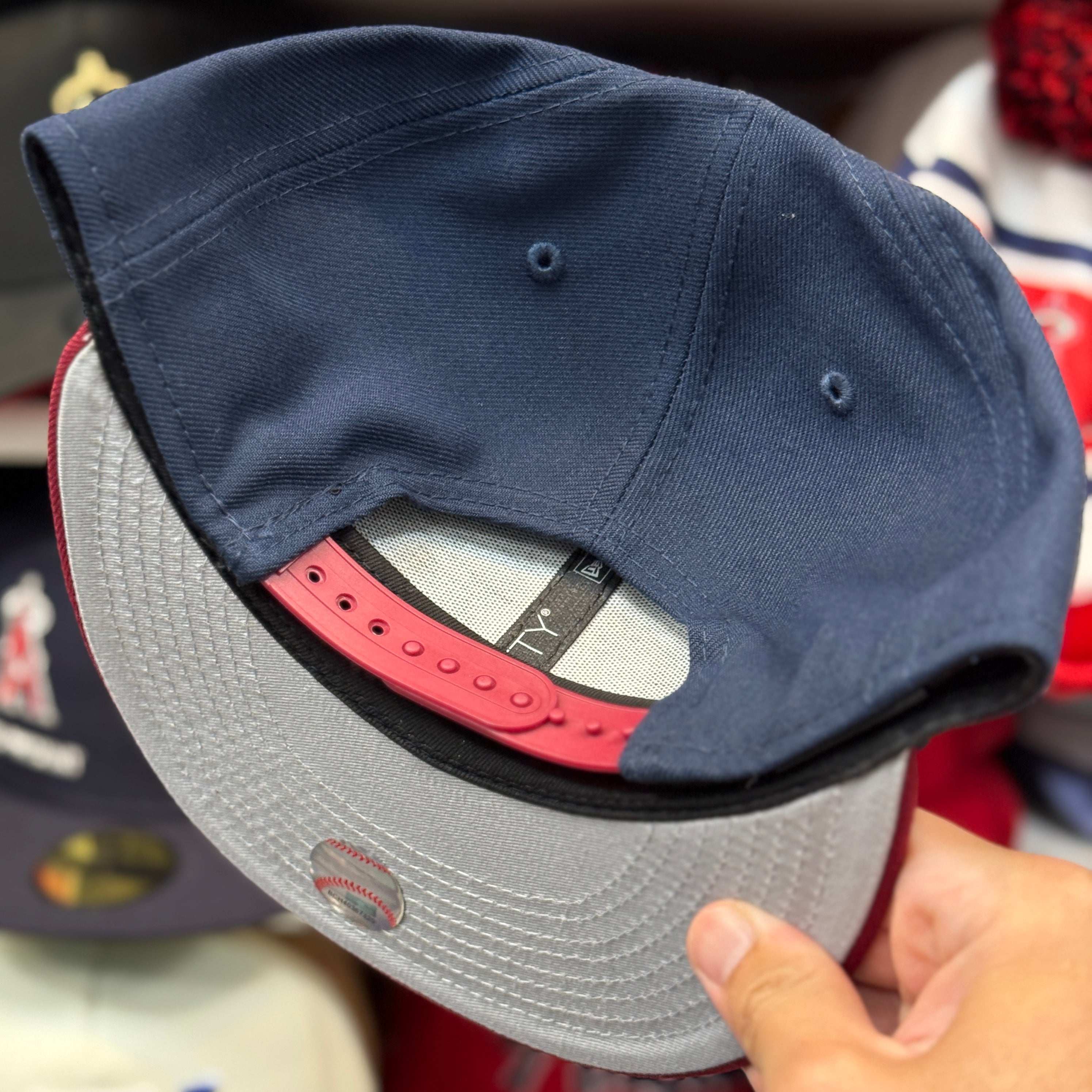 New Era Los Angeles Angels Navy/Maroon 9FIFTY Snapback - Product Image