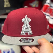 New Era Los Angeles Angels Maroon/Silver 9FIFTY Snapback - Product Image