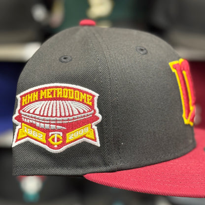 New Era Minnesota Twins 'Metrodome' 59FIFTY Fitted Hat | Black/Red