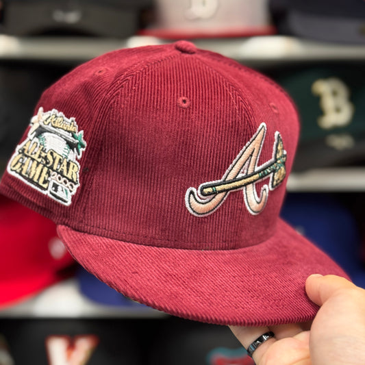 New Era Atlanta Braves 'All Star Game' Corduroy 59FIFTY Fitted Hat | Maroon