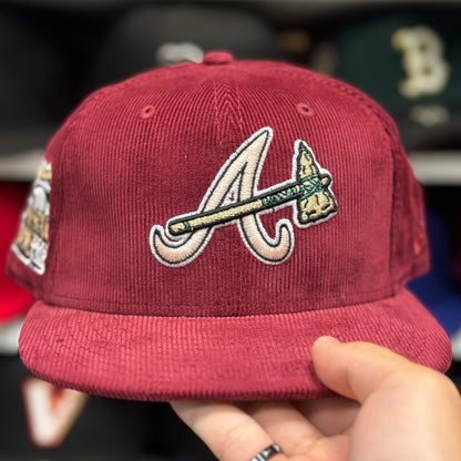New Era Atlanta Braves 'All Star Game' Corduroy 59FIFTY Fitted Hat | Maroon
