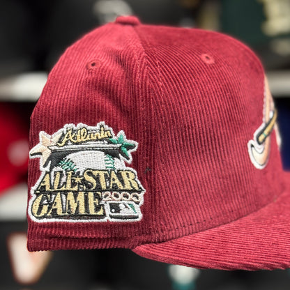 New Era Atlanta Braves 'All Star Game' Corduroy 59FIFTY Fitted Hat | Maroon