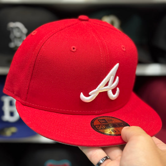 New Era Atlanta Braves 59FIFTY Fitted Hat Red