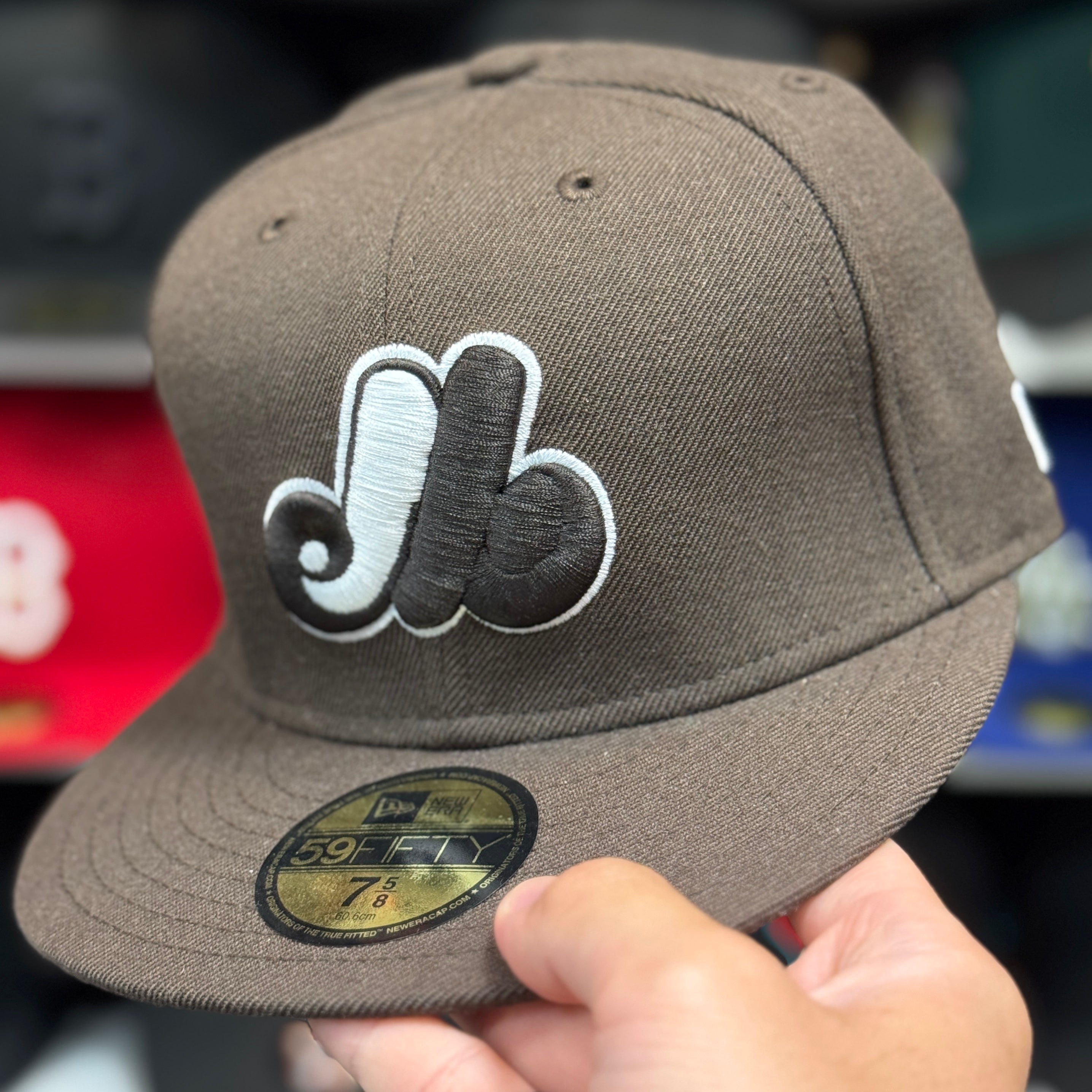 New Era Montreal Expos Brown 59FIFTY Fitted Hat - Product Image