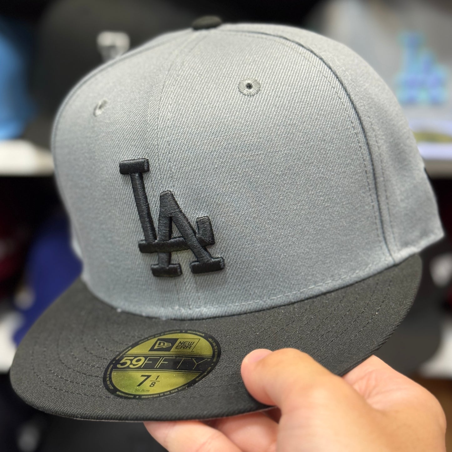 New Era Los Angeles Dodgers Two-Tone 59FIFTY Fitted Hat | Gray/Black