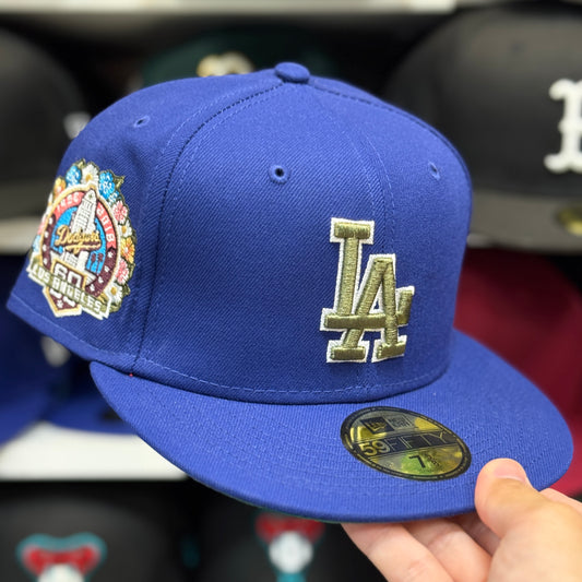 New Era Los Angeles Dodgers 'Botanical 60th Anniversary' 59FIFTY Fitted Hat | Blue