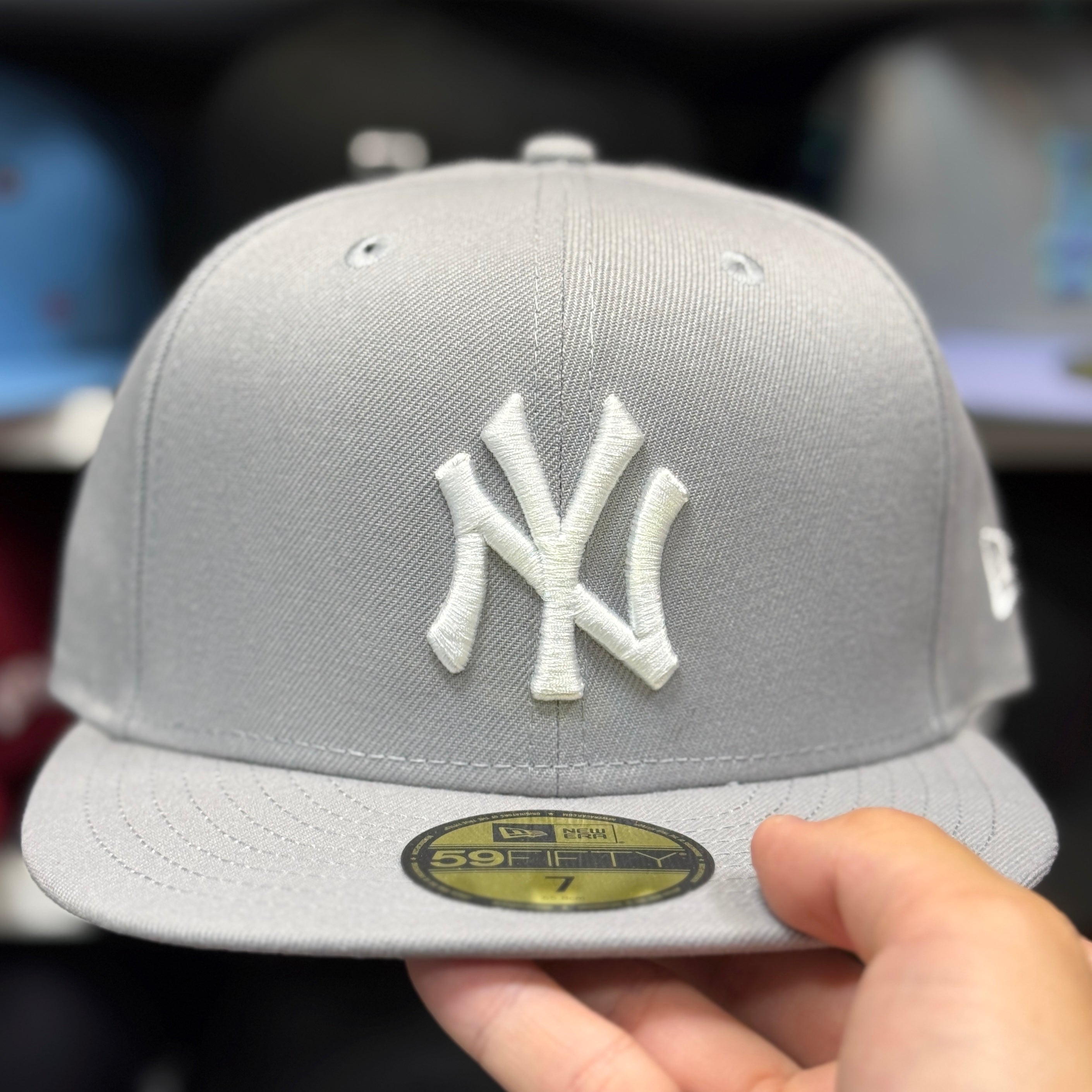New Era New York Yankees Silver 59FIFTY Fitted Hat - Product Image