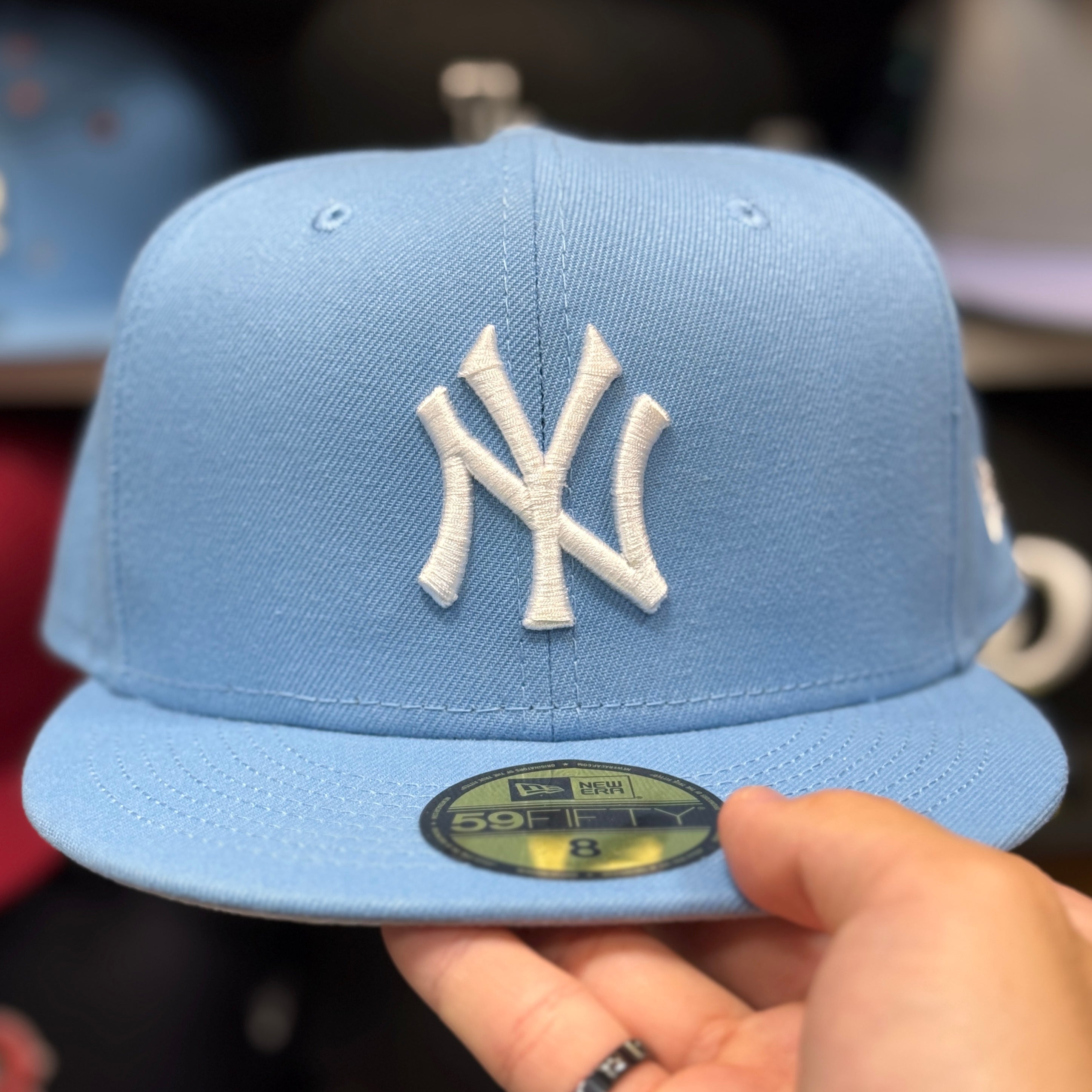 New Era New York Yankees Light Blue 59FIFTY Fitted Hat - Product Image