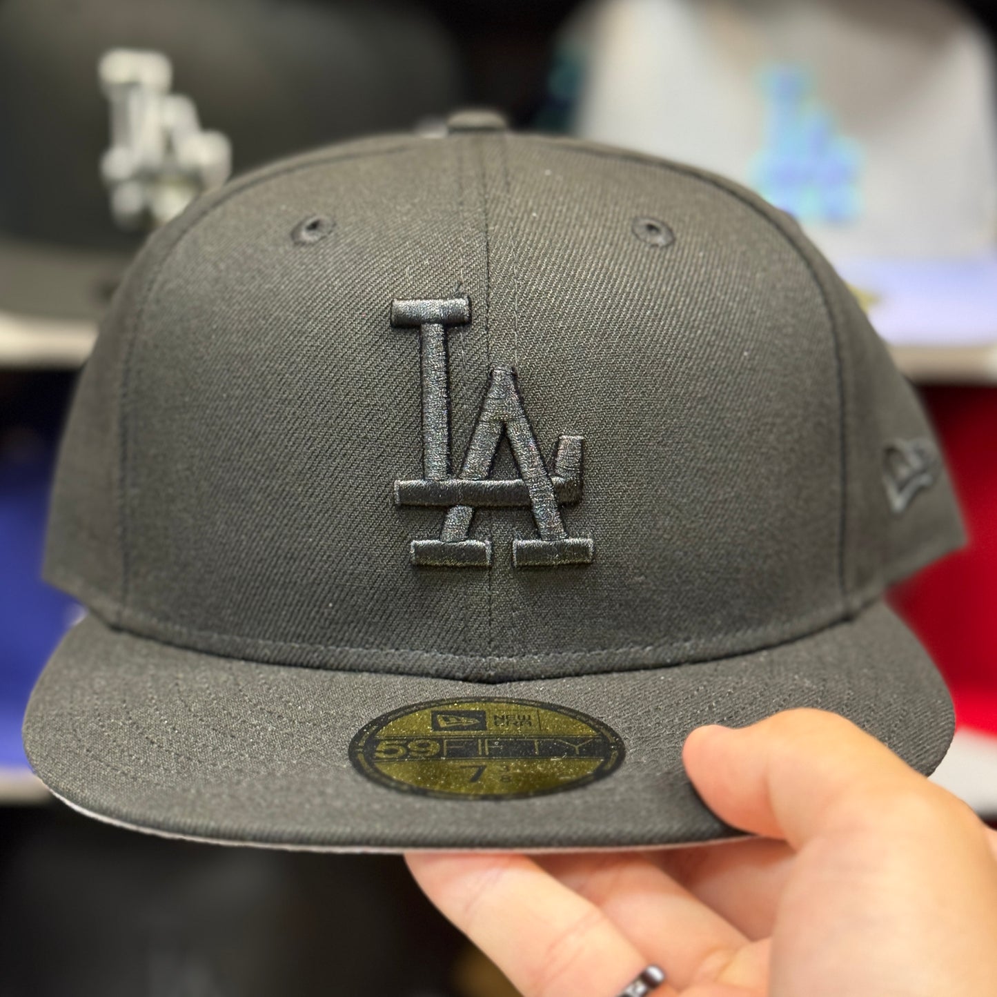 New Era Los Angeles Dodgers 'Black Out' 59FIFTY Fitted Hat | Black
