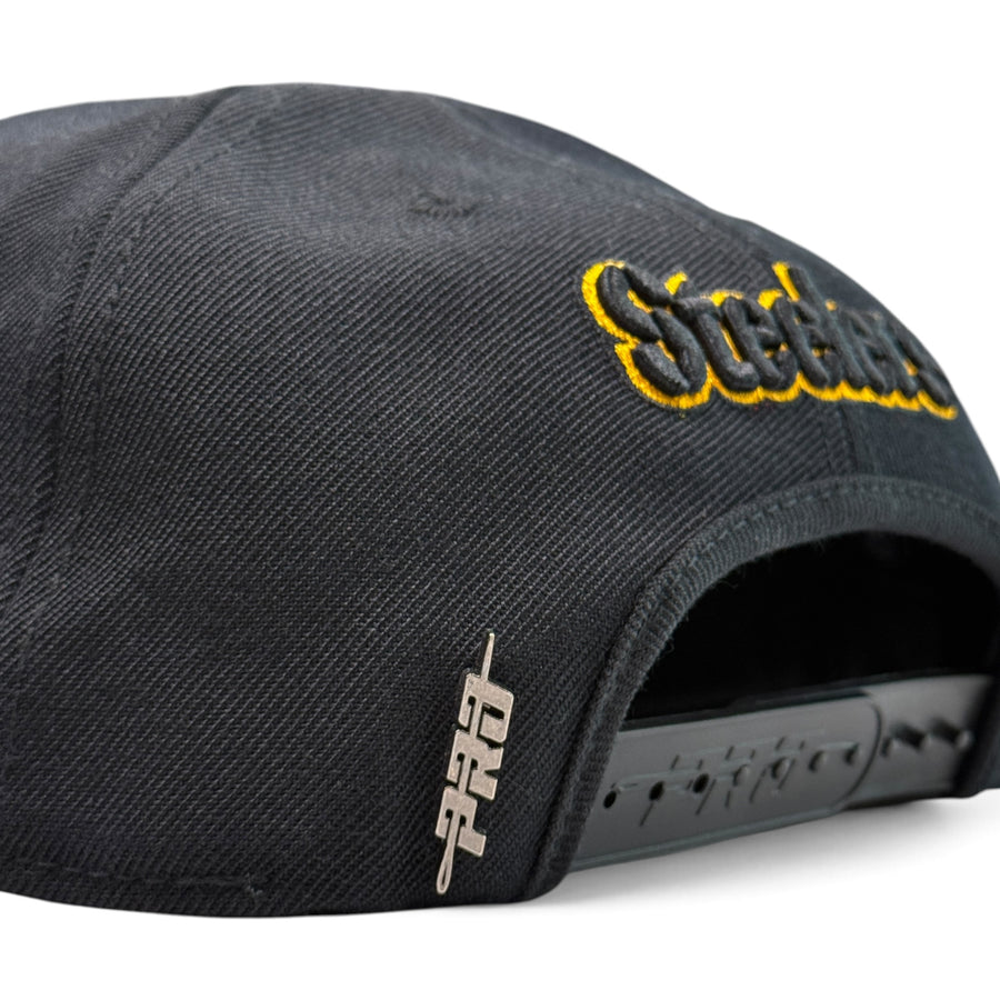 Pittsburgh Steelers Black Pro Standard Snapback
