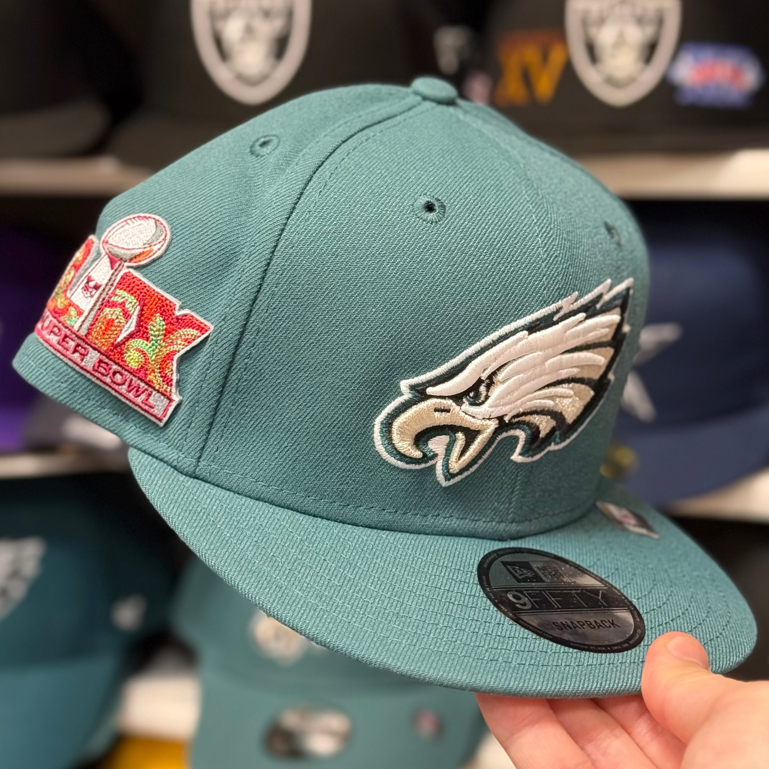 New Era Philadelphia Eagles 'Super Bowl LIV' Green 9FIFTY Snapback - Product Image