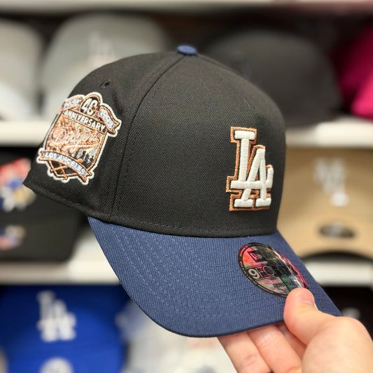 New Era Los Angeles Dodgers '40th Anniversary' A-Frame Black/Blue 9FORTY Snapback | Glow in the Dark