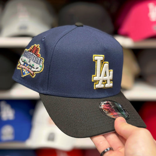 LA Dodgers 40th Two Tone A-Frame Snapback | New Era 9FORTY Navy/Black