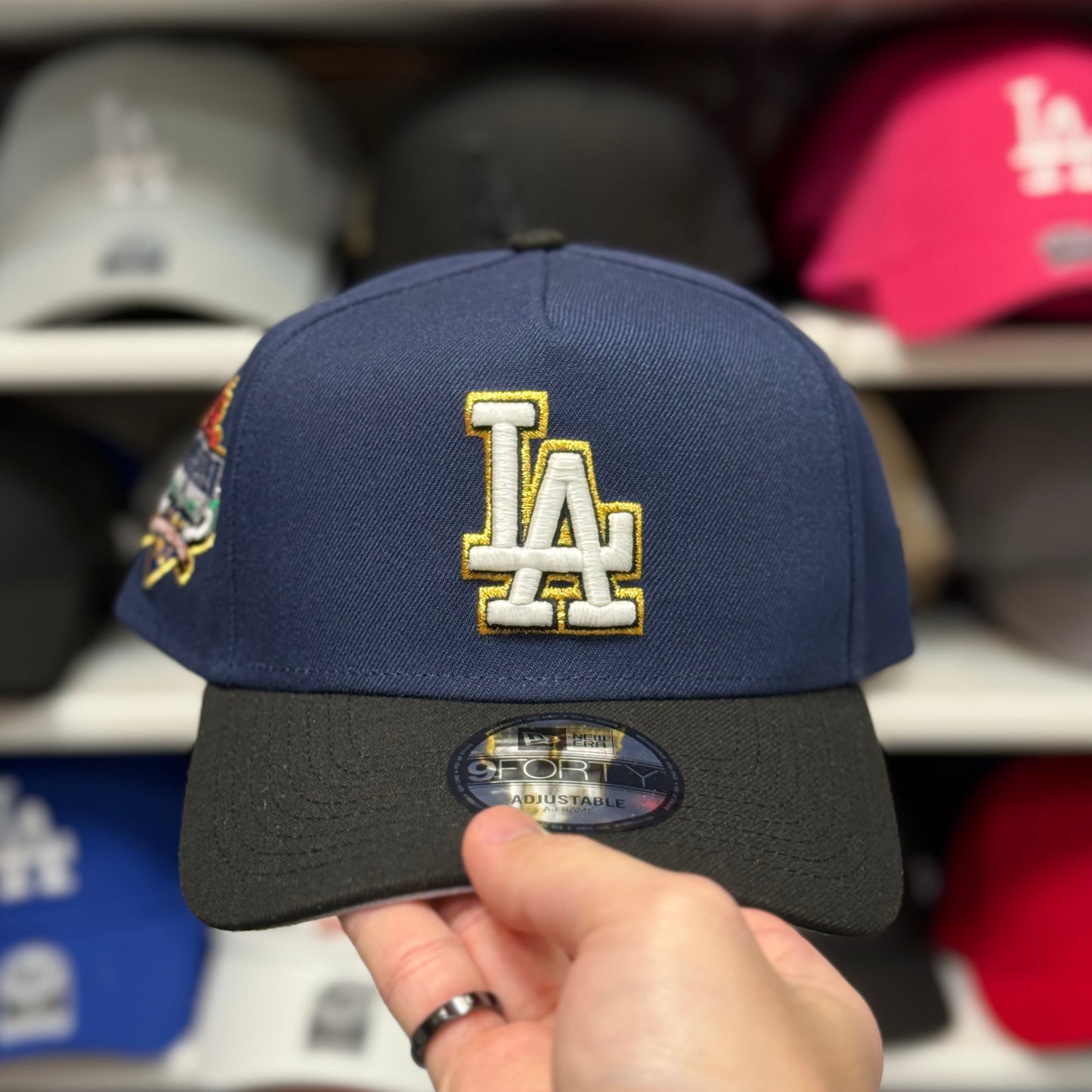 LA Dodgers 40th Two Tone A-Frame Snapback | New Era 9FORTY Navy/Black