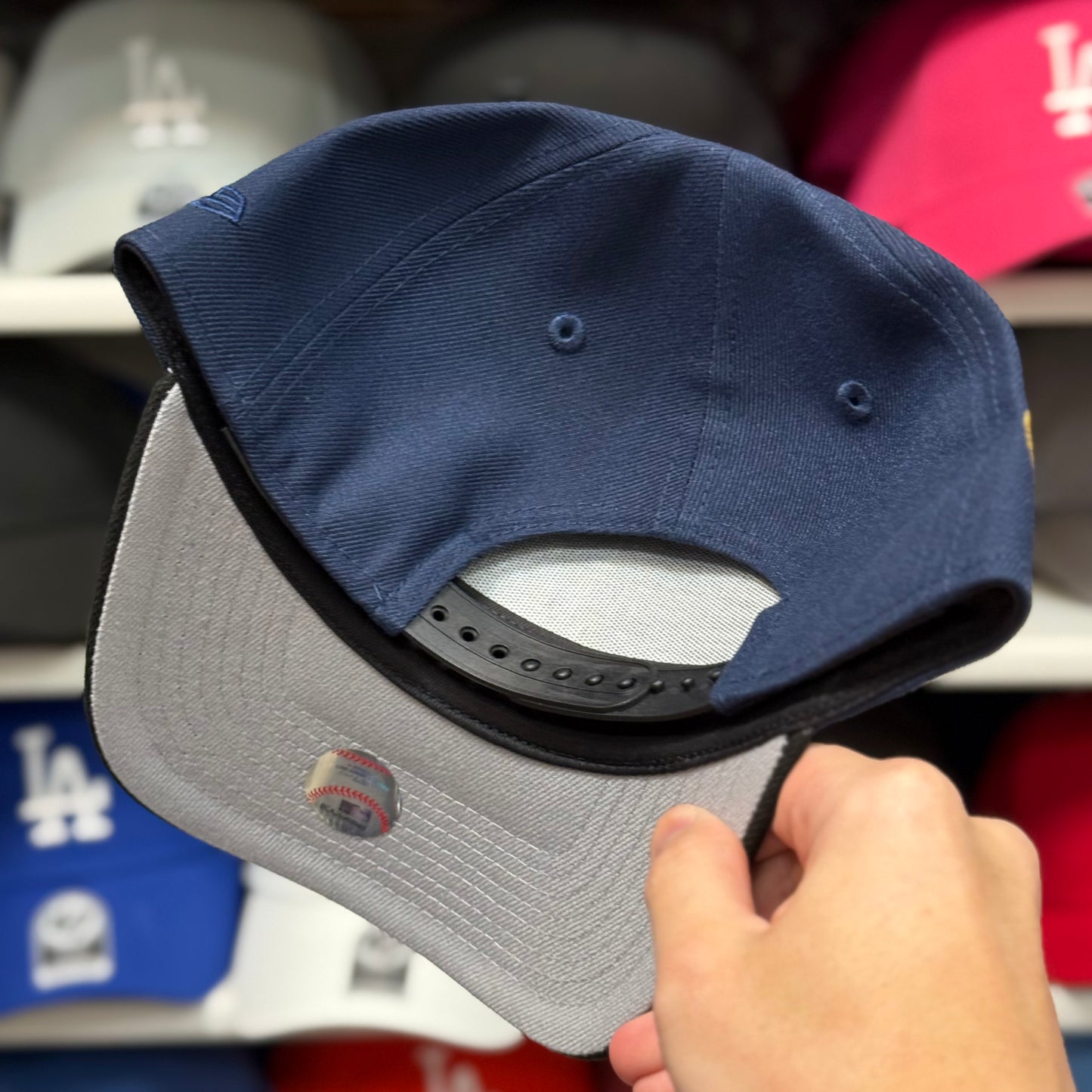 LA Dodgers 40th Two Tone A-Frame Snapback | New Era 9FORTY Navy/Black