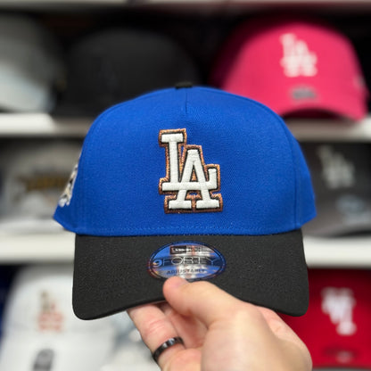 LA Dodgers 40th Two Tone A-Frame Snapback | New Era 9FORTY Blue/Black