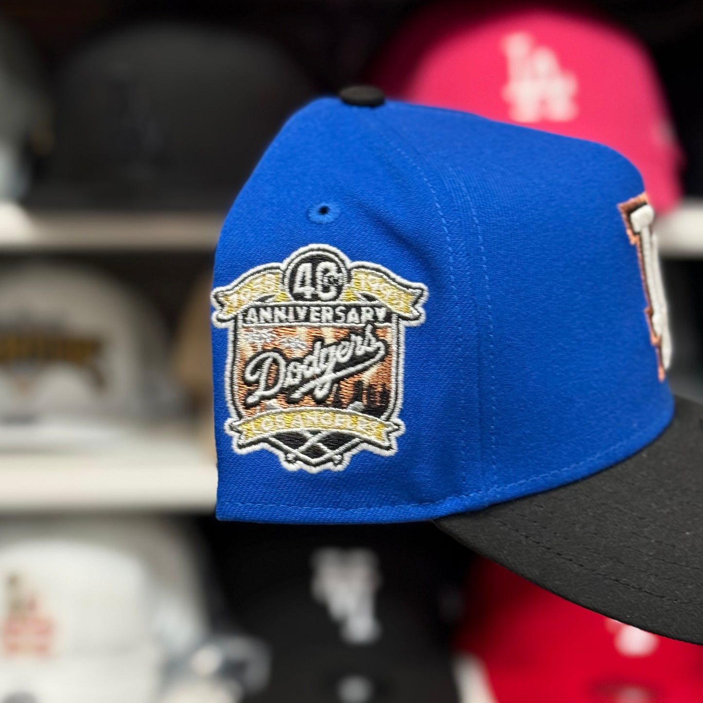 LA Dodgers 40th Two Tone A-Frame Snapback | New Era 9FORTY Blue/Black