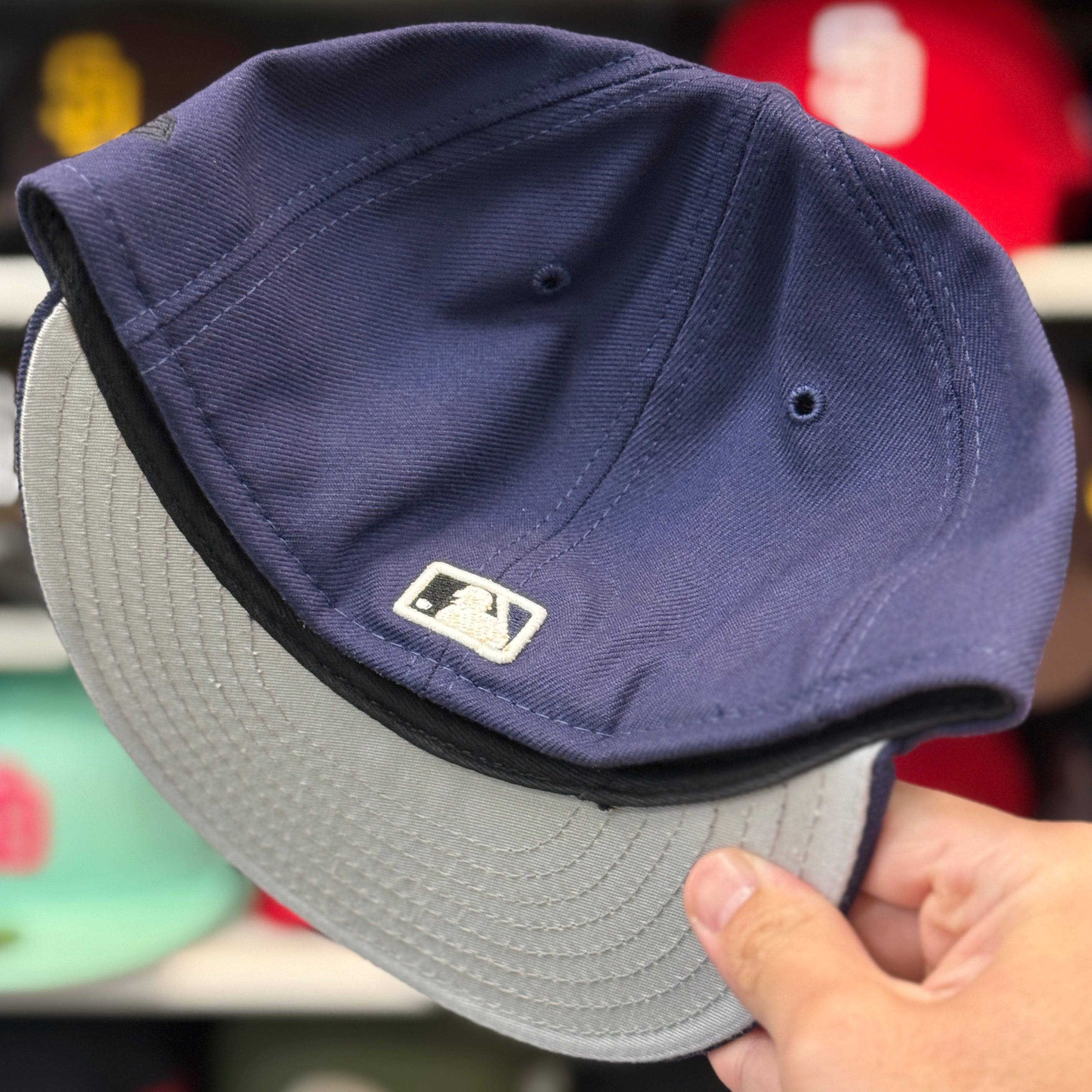 New Era Cleveland Indians 'Chief Wahoo' Navy 59FIFTY Fitted Hat - Product Image