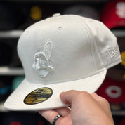 New Era Cleveland Indians 'Chief Wahoo' White 59FIFTY Fitted Hat - Product Image