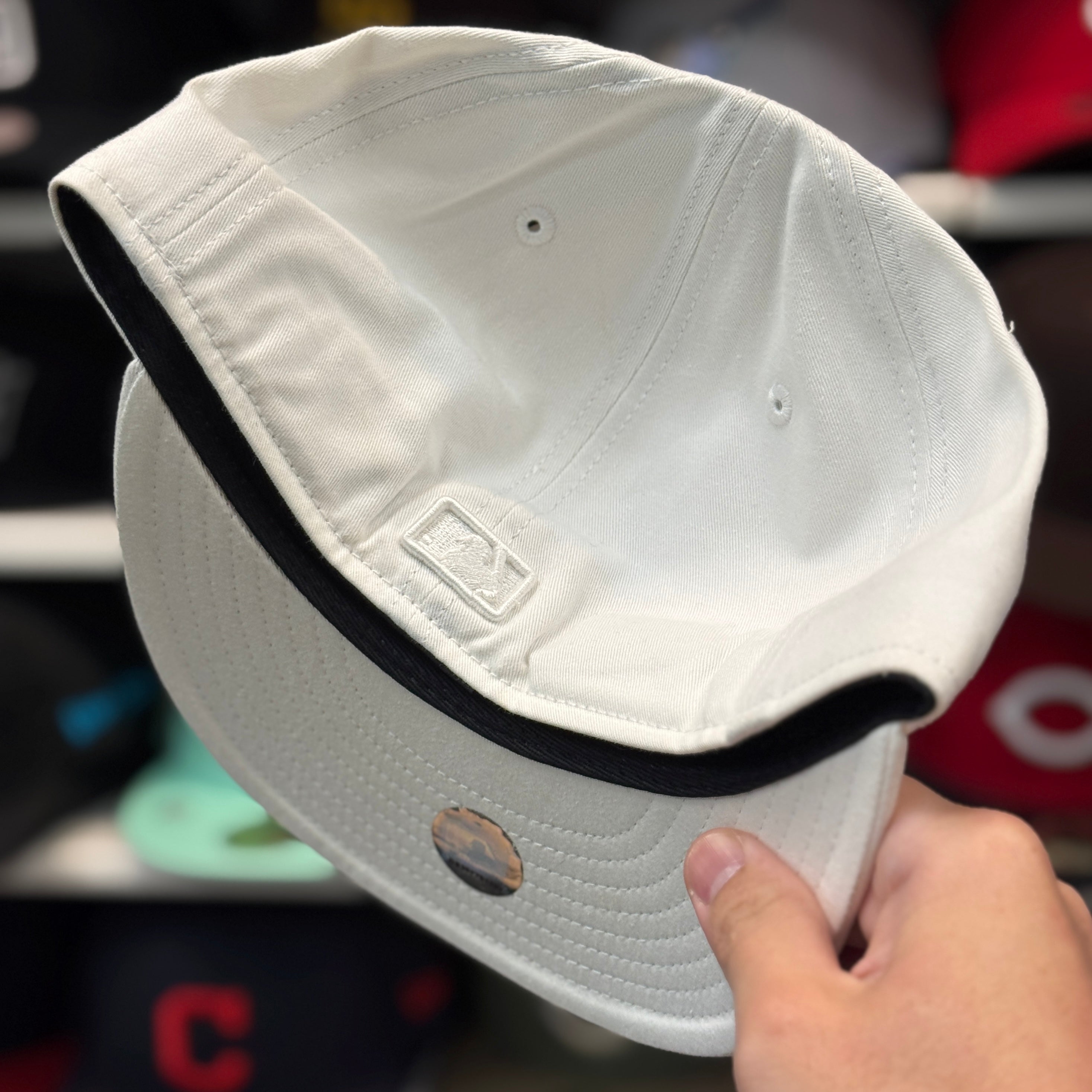 New Era Cleveland Indians 'Chief Wahoo' White 59FIFTY Fitted Hat - Product Image