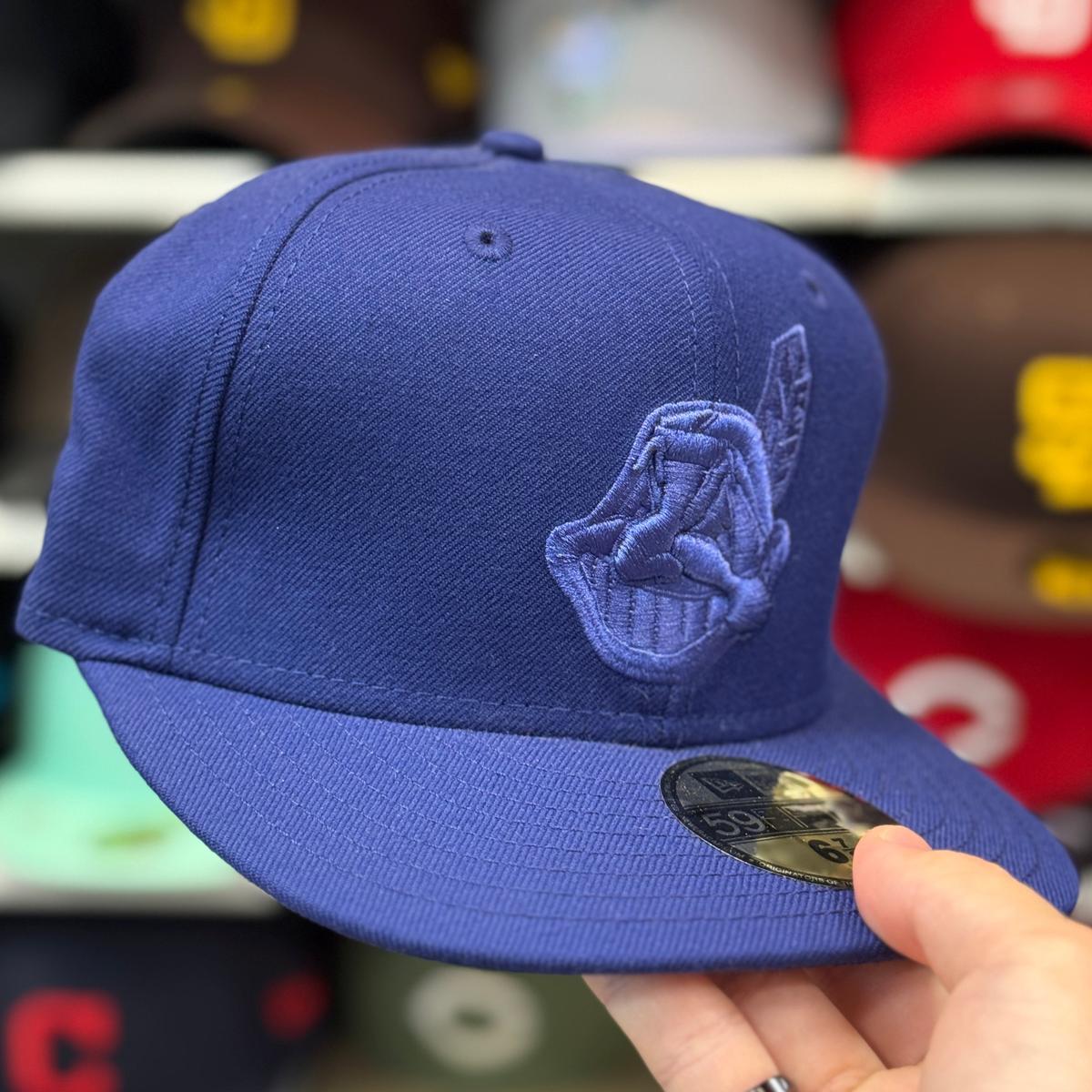 New Era Cleveland Indians 'Chief Wahoo' Blue 59FIFTY Fitted Hat - Product Image
