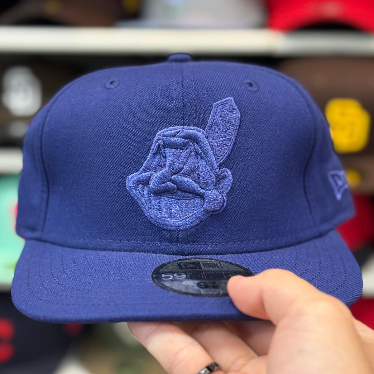 New Era Cleveland Indians 'Chief Wahoo' Blue 59FIFTY Fitted Hat - Product Image