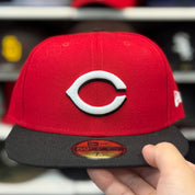 New Era Cincinnati Reds Red/Black 59FIFTY Fitted Hat - Product Image