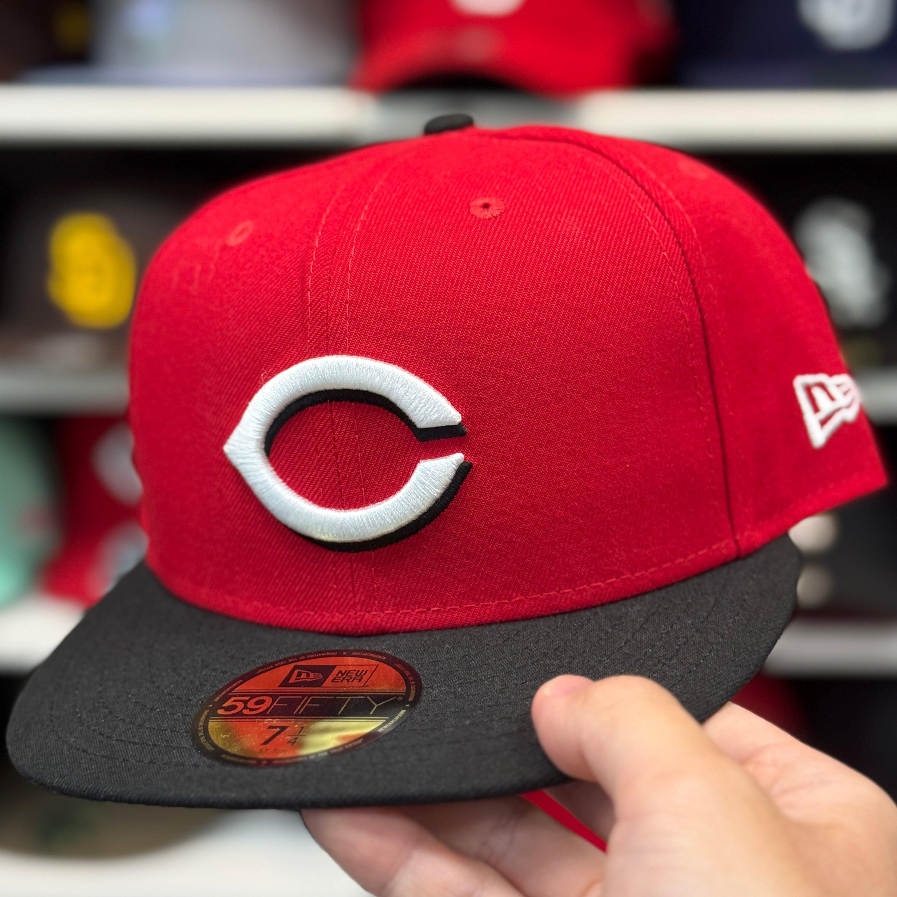 New Era Cincinnati Reds Red/Black 59FIFTY Fitted Hat - Product Image