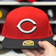 Cincinnati Reds Red/Black '47 Brand Snapback - Product Image